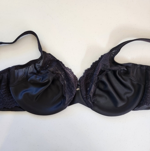 Wonderbra Plus New In Box Size 40D Stylr 1981 Black Unpadded Underwire Unlined - Picture 2 of 7